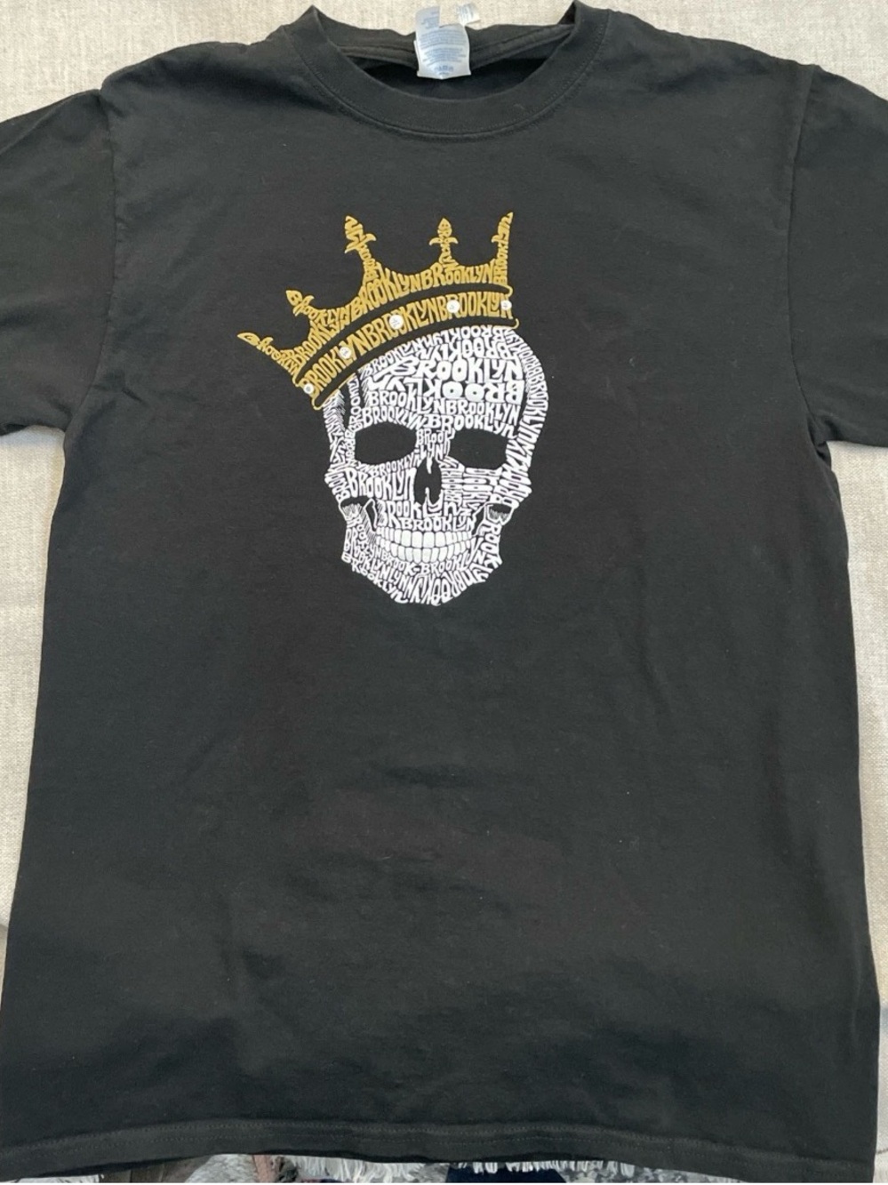 Brooklyn King Skull T-Shirt Men’s S   Hip hop. La pop art